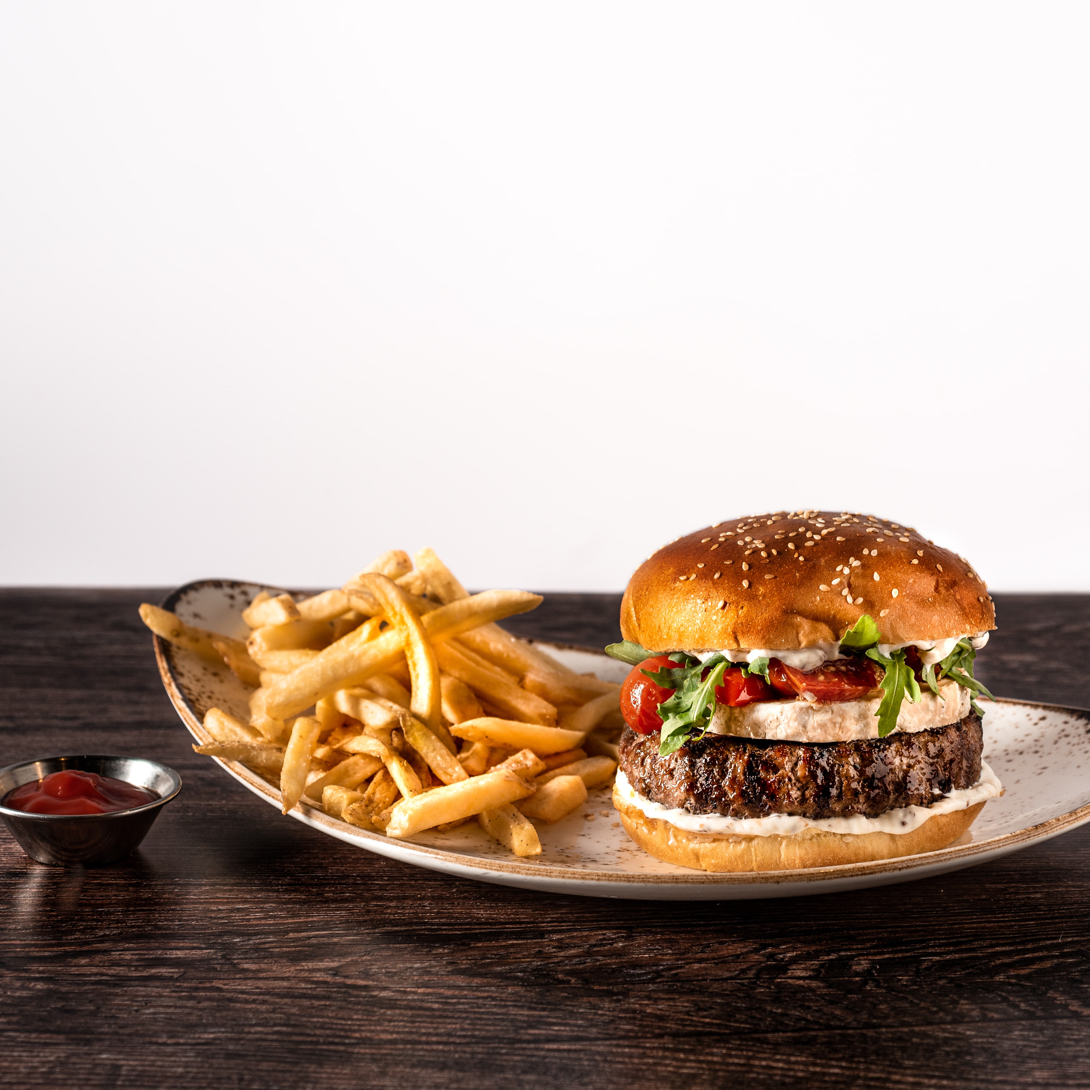 Angus Goat Cheese Burger