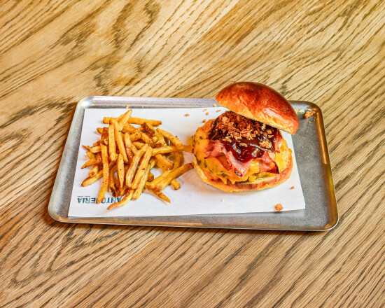 Hambúrguer Duplo Queijo e Bacon