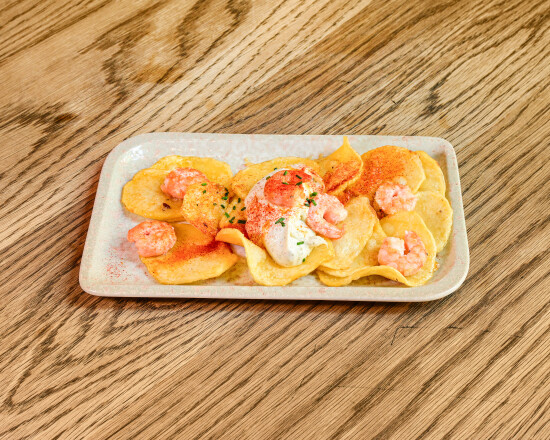 Batatas Arrieras com Camarão ao Alho 