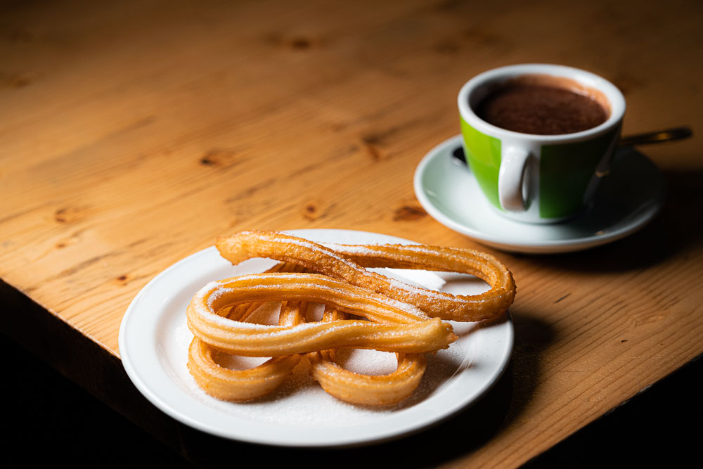 Chocolate con churros o porras