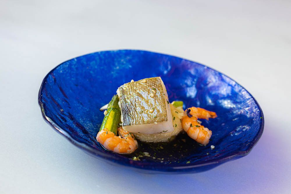 5º Prato: Bacalhau com alho crocante e camarão