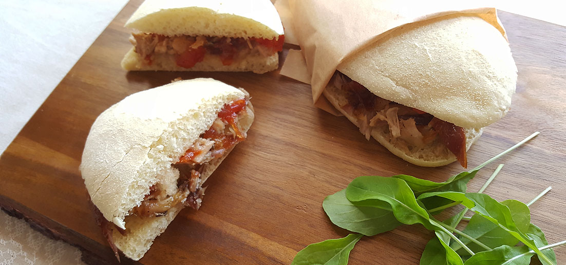 Montados en pan de mollete