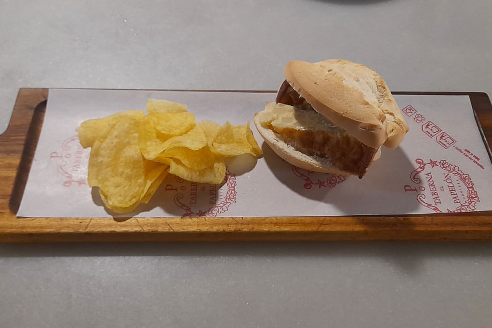 Маленький сэндвич с тортильей