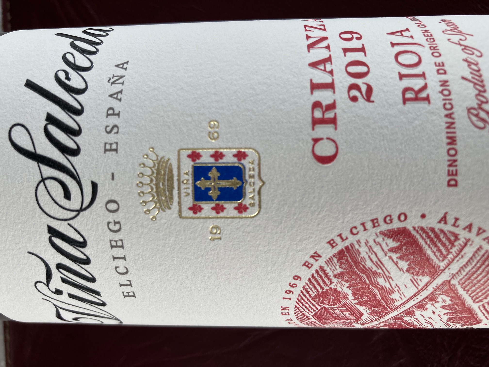 Vina Salceda. Tempranillo. Child (Rioja)