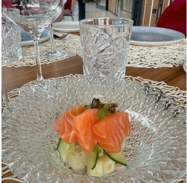 Sashimi de salmón