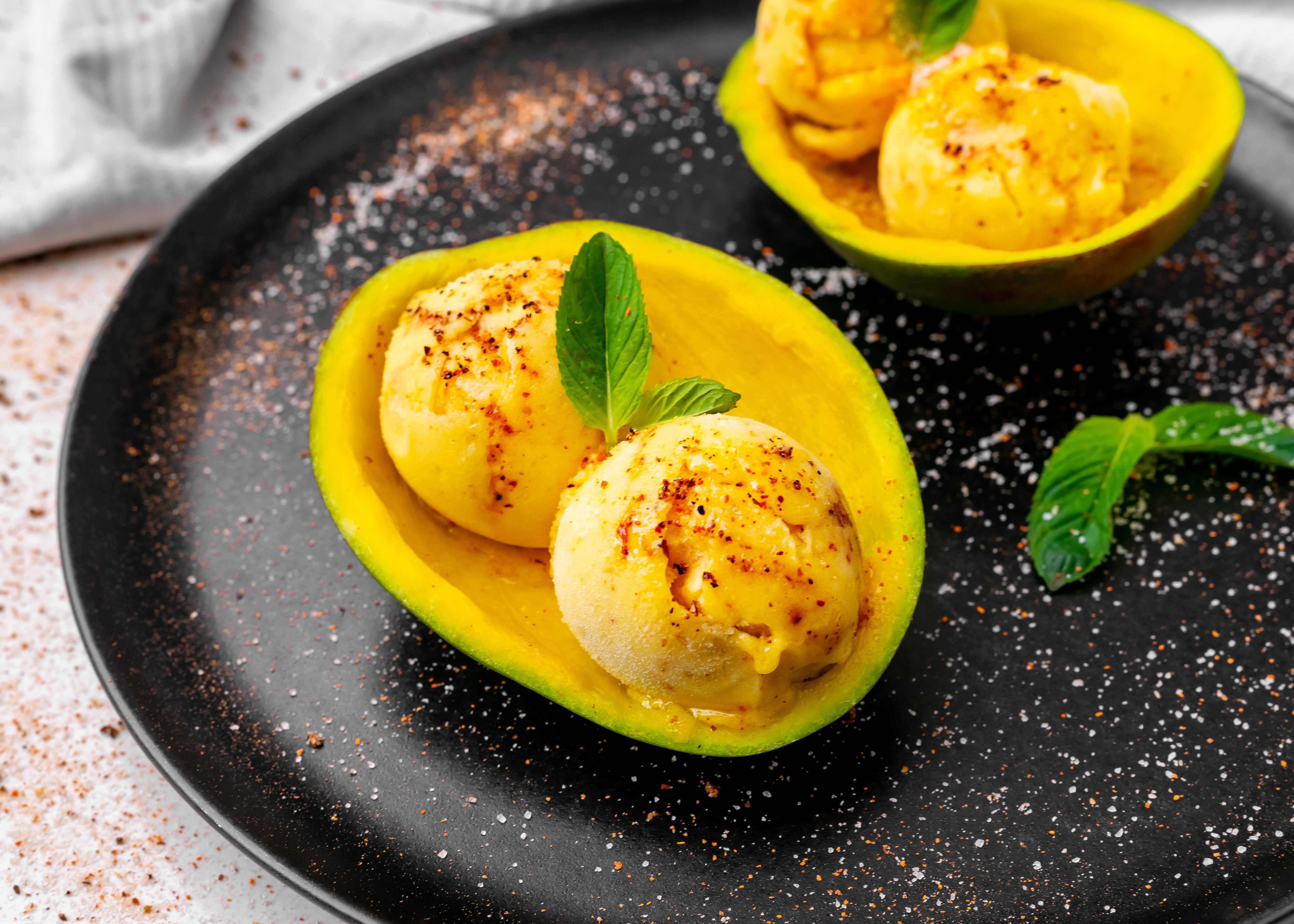 Litschi-Mango-Tajin-Sorbet