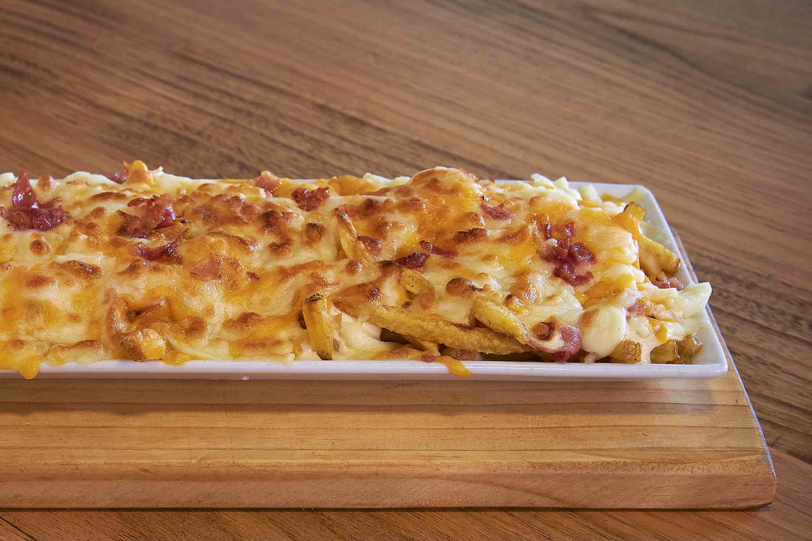 Special bacon and cheese fries