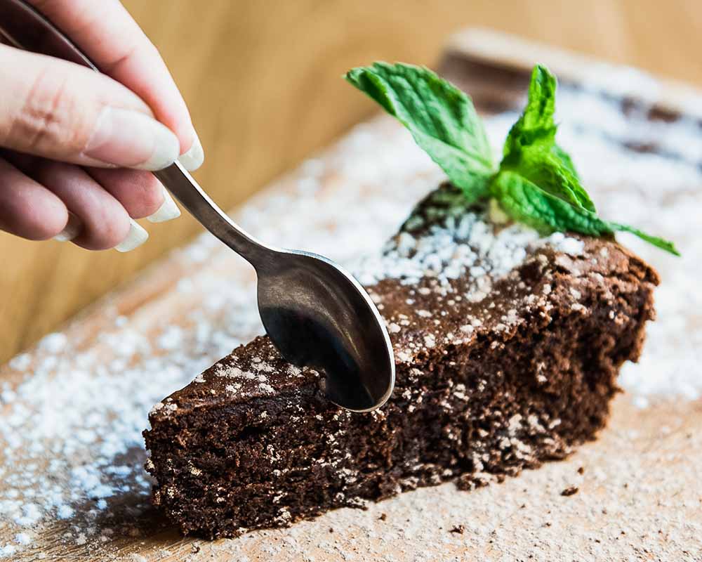 Tarta doble de chocolate (sin harina)