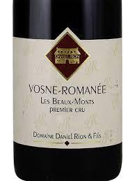 A.O.C. BOURGOGNE Domaine Daniel Rion Er Fils - Vosne - Romanee 1 ° Cru Les Beaux Monts 